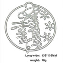 Merry Christmas Cutting Die Stencil Scrapbooking Card Album Template DIY