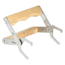 2PCS Frame Grip with Wooden Handle - Beekeeping Stainless Steel Holder, Lif