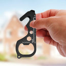 6 in 1Outdoor Multifunction EDC Card Opener Keychain Survival Camping Multi-Tool