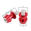 2pcs Motorcycle CNC Swingarm Swing Arm Spools Sliders Stand Bobbins 6mm Red