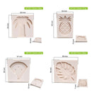 4x Tropical Leaf Silicone Fondant Mould Cake Sugarcraft Decorating Icing Mold