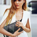Women Rivet PU Leather Satchel Crossbody Bag Sling Messenger Shoulder Bags A