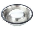 Stainless steel food bowl w / rubber ring for Pets - 1 #