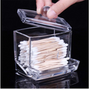 Clear Acrylic Cotton Swab Q-tip Storage Holder Box Cosmetic Makeup Organizer
