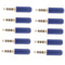 Blue 3.5mm Male Repair headphone Stereo Jack Plug Metal Audio Soldering & Spring