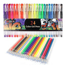 24 Gel Pens with Refills + Carrying Case - 24 Individual Colors (No Duplicates)