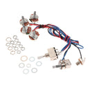 Guitar Circuit Wiring 2V/2T Toggle Pickup Selector A500K B500K Pot White