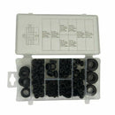 180 Pcs Round Rubber Grommet Assortment Set: Electrical Conductor Gasket Ri