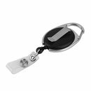 Retractable Reel Recoil ID Badge Lanyard Name Tag Key Card Holder Belt Clip