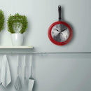 1X(Wall Clock Metal Frying Pan Design 8 Inch Clocks Kitchen Decoration Nove