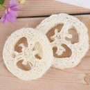 2Pcs Natural Loofah Soap Holder Dish Bathroom Storage Support Plate OZ