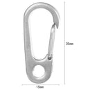 Titanium Ti TC4 Outdoor Key Carabiner Keyring Keychain Holder (Ti Color)