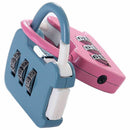 3Dial Luggage Locks Combination Padlock Travel Suitcase Resettable W4D5 Pas P0V1
