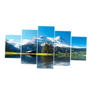 5 Panels HD Modern Art Oil Landscape Painting Canvas Print Wall Picture