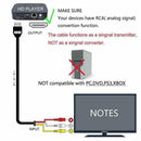 HDMI to RCA Cable Signal Transmitter Cord Adapter For TV DVD HDTV X8K4