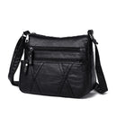 Solid Color Shoulder Messenger Handbags Women Leather Small Crossbody Bags