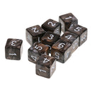 10pcs 6 Sided Dice D6 Polyhedral Dice for Dungeons and Dragons Table Games Gray