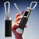 Pocket Cigarette Ashtray Stainless Steel Cylindrical Metal Key Chain Hasp Dyqq