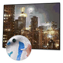 Painting By Numbers Kit DIY Rain City Canvas Oil Wall Art Picture Crafts