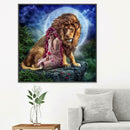 5D DIY Full Drill Diamond Painting Lion Cross Stitch Embroidery Mosaic Kit