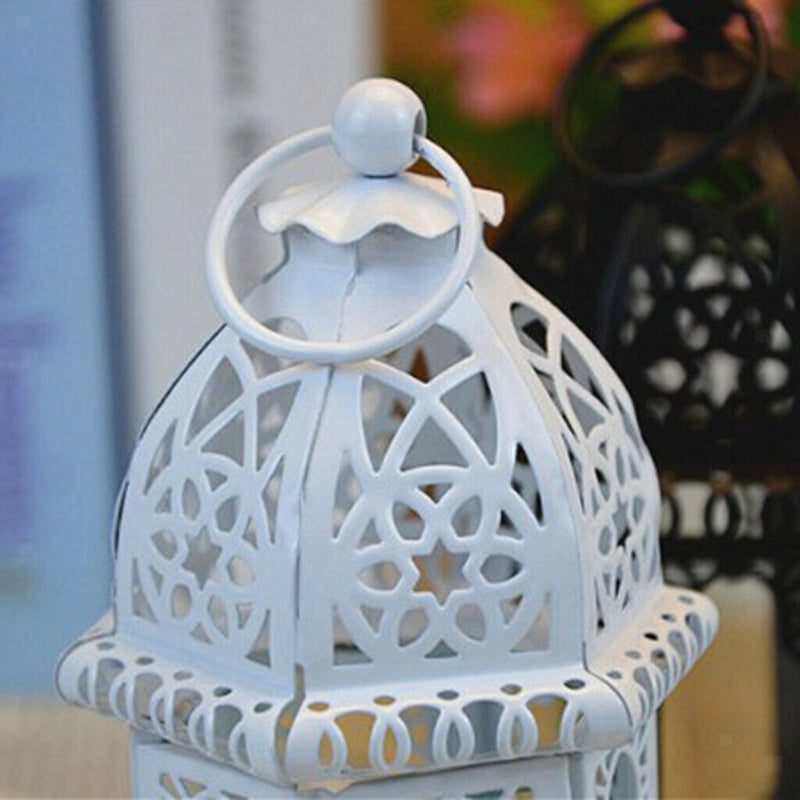 4 Pieces Retro Tabletop Candle Holder Hanging Wind Light Lantern Ornaments