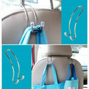 4Pcs Car Seat Back Hooks Vehicle Hidden Headrest Hanger For Handbag Shoppin U1L4
