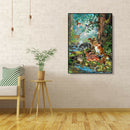Painting By Numbers Kit DIY Animal World Canvas Oil Art Picture Home Decor A