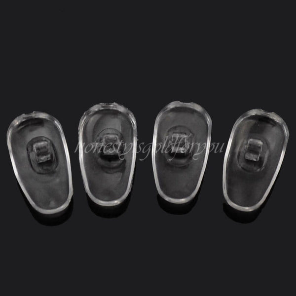 1 Pack 100 Pairs Silicone Clear Nose Pads Holders Eyeglass Glasses Accessories