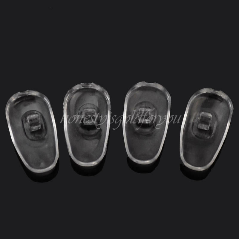 1 Pack 100 Pairs Silicone Clear Nose Pads Holders Eyeglass Glasses Accessories