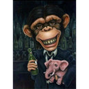 5D DIY Full Drill Diamond Painting Monkey Animal Cross Stitch Embroidery