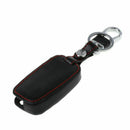 3Buttons For KIA Ceed KX5 Rio Sportage QL Waxed Car Remote Key Leather Cover