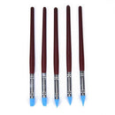 5pc Silicone Nail Art Design Stamp Pen 8mm Brush UV Gel Carving Craft PencilJ%ã€Š