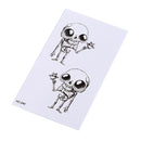 Makeup Mini Alien Tattoo Arm Body Art Waterproof Temporary Tattoo Stickers JBTOC