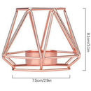 Nordic Romantic Dinner Candle Holders Geometric Candlestick Iron Candle Hol U2V5