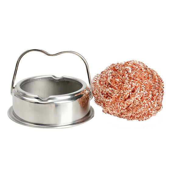 Stainless Steel Solder Soldering Iron Tip Cleaner with Wire Sponge BGA Tool A#S