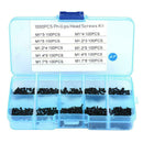 1000pcs Small Screws Cross Head Self-tapping Bolts Assortment Kit M1/1.2/1.4/1.7