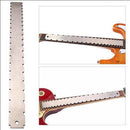 Stainless steel guitar notched ruler gauge tool for fingerboard fretboaME