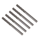 5 Pieces Tungsten Carbide Rotary Point Burrs Die Grander Double-groove