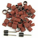 132 pc 1/2 inch 3/8 inch Mixed Drum Mandrel& Sanding Drum Sleeves For Rotar