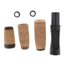 Fishing Tackle Spinning Rod Building Split Grip Cork Handle Kit + Reel Seat