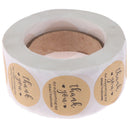 Kraft Paper Thank You for Supporting My Small Business Stickers label Stic`US