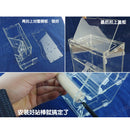 Acrylic Pet Parrot Bird Automatic Cage Feeder Food Bowl with Double