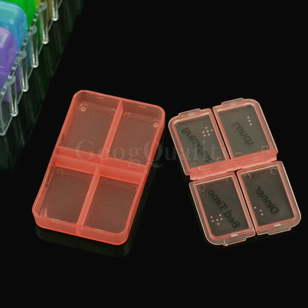 Weekly Medicine Storage 7 Day Tablet Pill Sorter Month Pill Case Organizer Box A