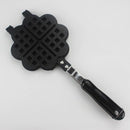 Diy Heart-Shaped Non-Stick Metal Waffle Machine Mold Kitchen Cake Baking Tr G4C9