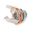 Electric Guitar Nickle Mono Input Output Jack Socket 6.35mm 1/4inches 10 Pcs