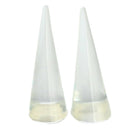 2Pcs Acrylic Ring Finger Jewelry Holder Showcase Display Stands Transparent Cone