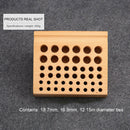 Wooden Watch Repair Tool Holder, 46 Holes Multi-size for Pen Pencil Brushes
