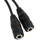 23 cm 3.5 mm dual connector plug male - female adapter jack stereo audio ca