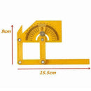 Goniometer Finder Miter Gauge Arm Measure Ruler Plastic ABS Protractor Plas W9L3
