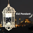 Ramadan Wooden Eid Mubarak Decor for Home Muslim Pendant Festival Party Supplies